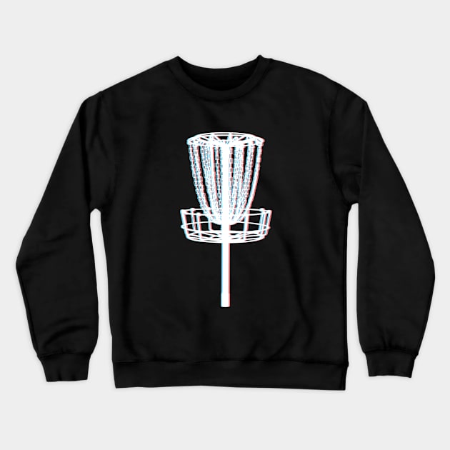 Disc Golf - Disc Golf Basket Crewneck Sweatshirt by Kudostees